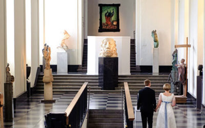 Bröllopsfoto på Konstmuséet Göteborg
